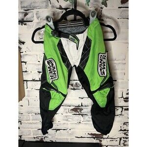Answer Racing Youth Size 24 Motocross Pants Dirt Bike Riding ATV  Black Green